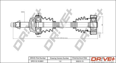  DP2110100001 Dr!ve+ Приводной вал