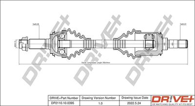  DP2110100395 Dr!ve+ Приводной вал