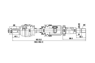  DDS234163 DYNAMATRIX Приводной вал