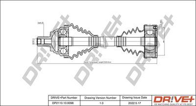  DP2110100098 Dr!ve+ Приводной вал