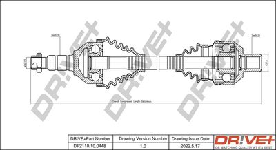  DP2110100448 Dr!ve+ Приводной вал