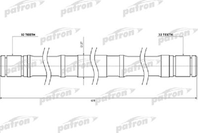  PDS0449 PATRON Приводной вал