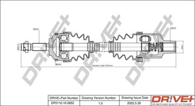  DP2110100852 Dr!ve+ Приводной вал