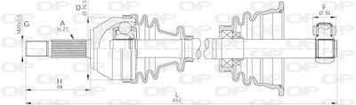  DRS601400 OPEN PARTS Приводной вал