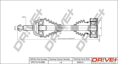  DP2110100889 Dr!ve+ Приводной вал