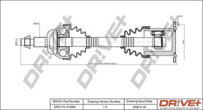  DP2110100081 Dr!ve+ Приводной вал