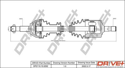  DP2110100292 Dr!ve+ Приводной вал