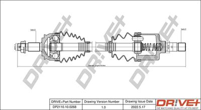  DP2110100268 Dr!ve+ Приводной вал