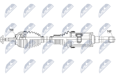  NPWBM027 NTY Приводной вал
