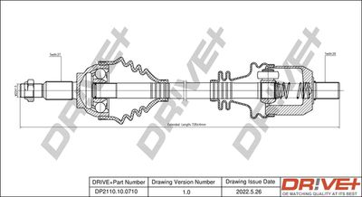  DP2110100710 Dr!ve+ Приводной вал