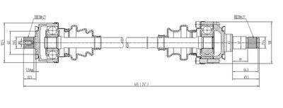  GC00069 MILES Приводной вал