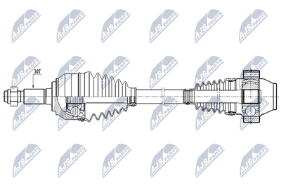  NPWAU025 NTY Приводной вал