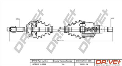  DP2110100538 Dr!ve+ Приводной вал