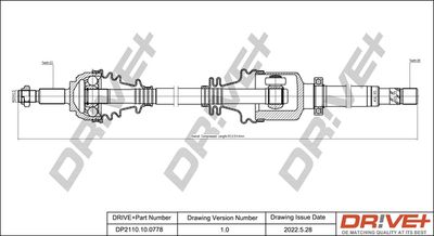  DP2110100778 Dr!ve+ Приводной вал