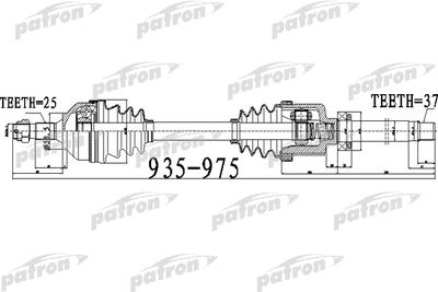  PDS0528 PATRON Приводной вал