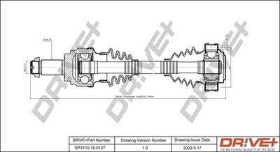  DP2110100127 Dr!ve+ Приводной вал