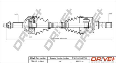  DP2110100343 Dr!ve+ Приводной вал