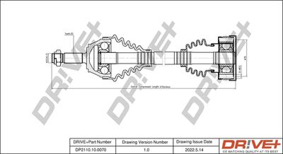  DP2110100070 Dr!ve+ Приводной вал