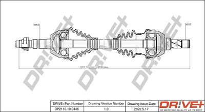  DP2110100446 Dr!ve+ Приводной вал