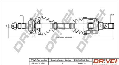  DP2110100531 Dr!ve+ Приводной вал