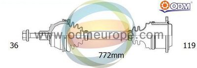  18216170 Multiparts Приводной вал