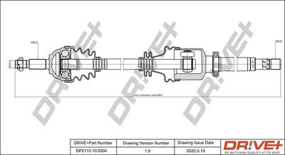 DP2110100304 Dr!ve+ Приводной вал