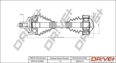  DP2110100033 Dr!ve+ Приводной вал