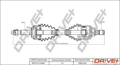  DP2110100441 Dr!ve+ Приводной вал