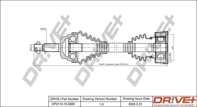  DP2110100880 Dr!ve+ Приводной вал