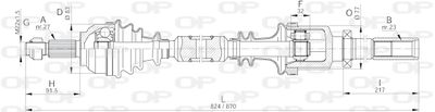  DRS631900 OPEN PARTS Приводной вал