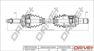  DP2110100914 Dr!ve+ Приводной вал