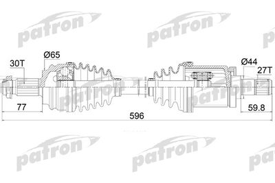  PDS0421 PATRON Приводной вал