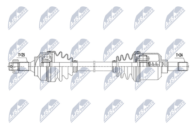  NPWPE025 NTY Приводной вал