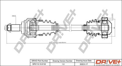  DP2110100132 Dr!ve+ Приводной вал