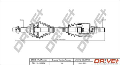  DP2110100604 Dr!ve+ Приводной вал