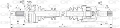  DRS605200 OPEN PARTS Приводной вал