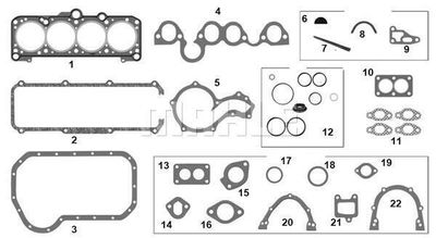 J&RM18534 METAL LEVE Комплект прокладок, двигатель