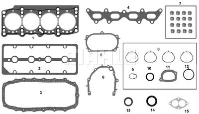 J&RM24624 METAL LEVE Комплект прокладок, двигатель