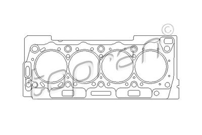 722337 TOPRAN Прокладка, головка цилиндра