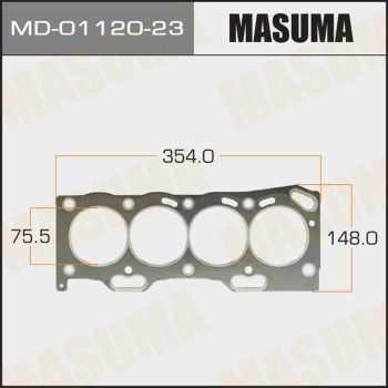 MD0112023 MASUMA Прокладка, головка цилиндра