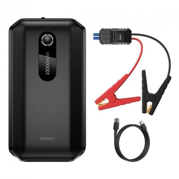  Пусковое устройство Бустер Baseus Super Energy Air Car Jump Starter 10000mAh 37Wh черный BSCH001