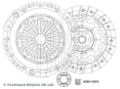  ADB113001 BLUE PRINT Комплект сцепления