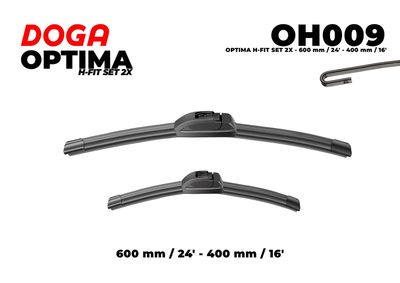  OH009 DOGA Щетка стеклоочистителя