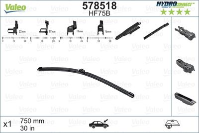  578518 VALEO Щетка стеклоочистителя