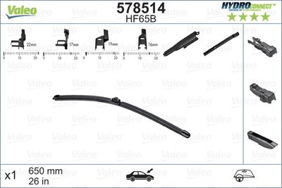  578514 VALEO Щетка стеклоочистителя