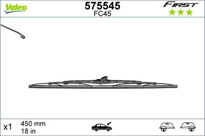  575545 VALEO Щетка стеклоочистителя