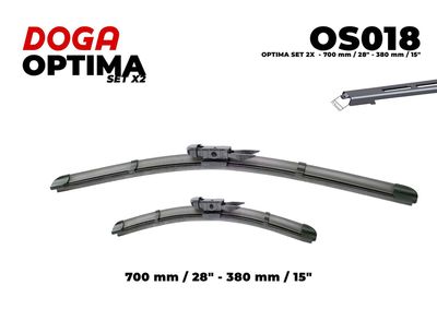  OS018 DOGA Щетка стеклоочистителя