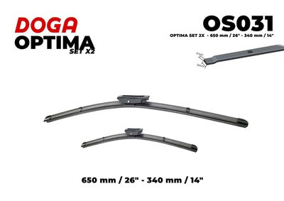  OS031 DOGA Щетка стеклоочистителя