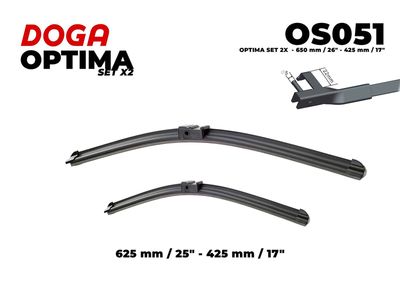  OS051 DOGA Щетка стеклоочистителя