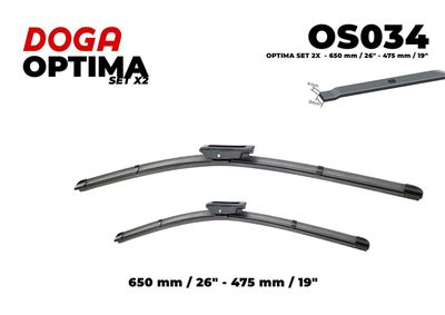  OS034 DOGA Щетка стеклоочистителя